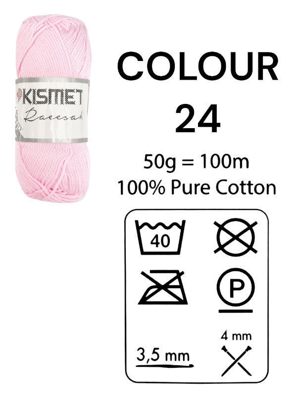 Kismet Raeesah - 100% Pure Cotton, 50 g/100 m, Colour 24 - Image 2