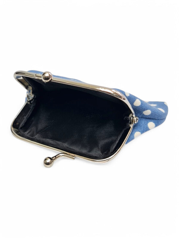 PURSE - BLUE - POLKA DOT - ±7.5×9.5×2 Cm - Image 2