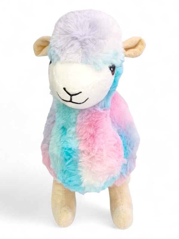 Kids Soft Toy - Lama, Blue And Pink, ±23×28 cm - Image 2