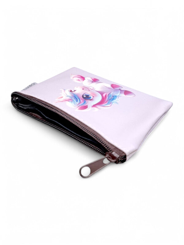 Cosmetic BAG - SMALL - Purple - Unicorn - ±10×14×1 Cm - Image 2