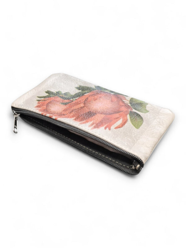Leather Pencil BAG - Flowers - ±10×20×1 Cm - Image 2