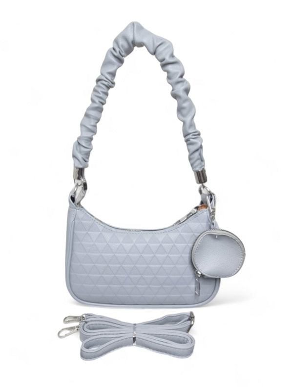 Ladies Bag - Light Grey, Strap Included, ±17×23×6 cm - Image 2