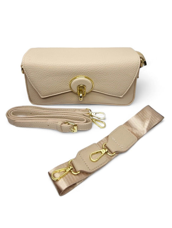 Ladies Bag - Beige, Straps Included, ±13×24 cm - Image 2