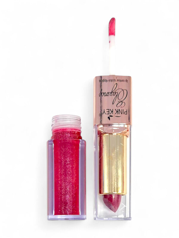 Pink Key Elegance - Lipstick And Lip Gloss - Image 2