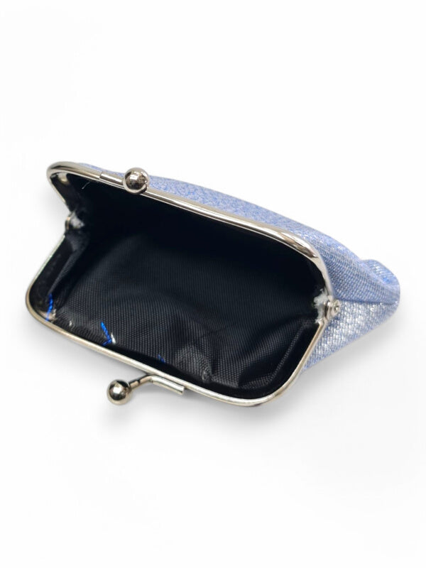 PURSE - BLUE Shimmer - ±7.5×9.5×2 Cm - Image 2