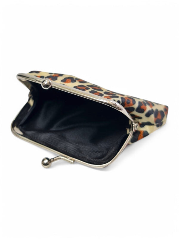 PURSE - Orange - Leopard PRINT - ±7.5×9.5×2 Cm - Image 2
