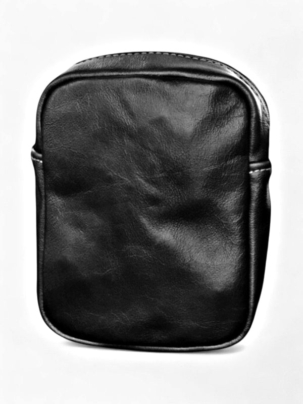 Leather Sling Bag - Black, ±20×14.5×5.5 cm - Image 2