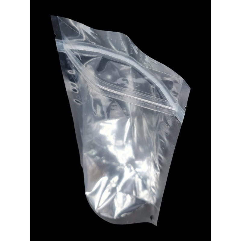 Pet+cpp Ziplock WITH Gusset - Silver ±13×20 Cm - Thickness 140 Microns ±50-Piece - Image 2