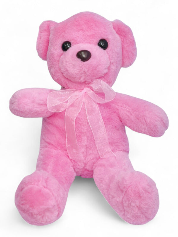 Kids Soft Toy - Teddy Bear, Pink, ±30×23 cm - Image 2