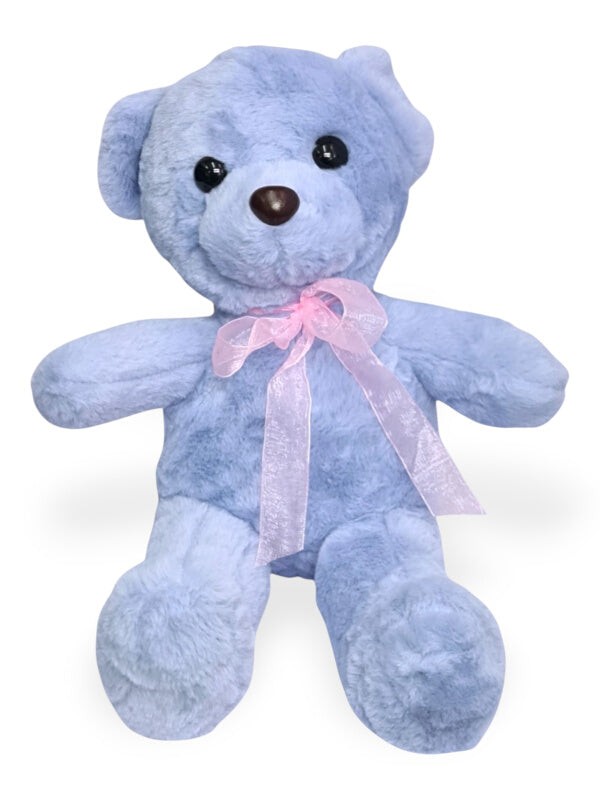 Kids Soft Toy - Teddy Bear, Blue, ±30×23 cm - Image 2