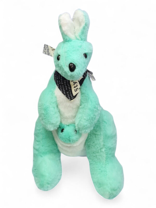 Kids Soft Toy - Green, Kangaroo, ±30×16 cm - Image 2