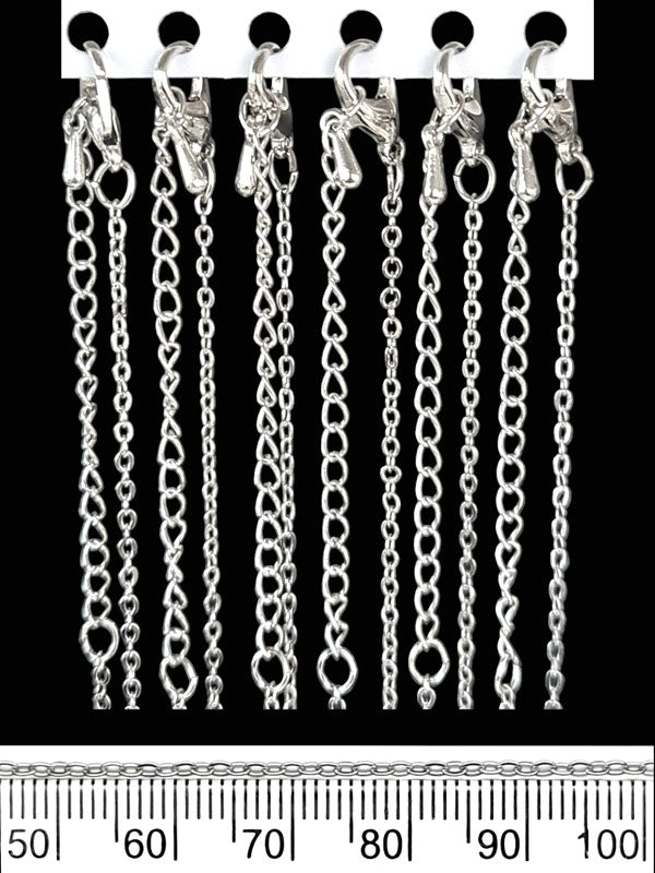 Necklace Chains - Nickel, ±53 cm ±12-Piece - Image 2
