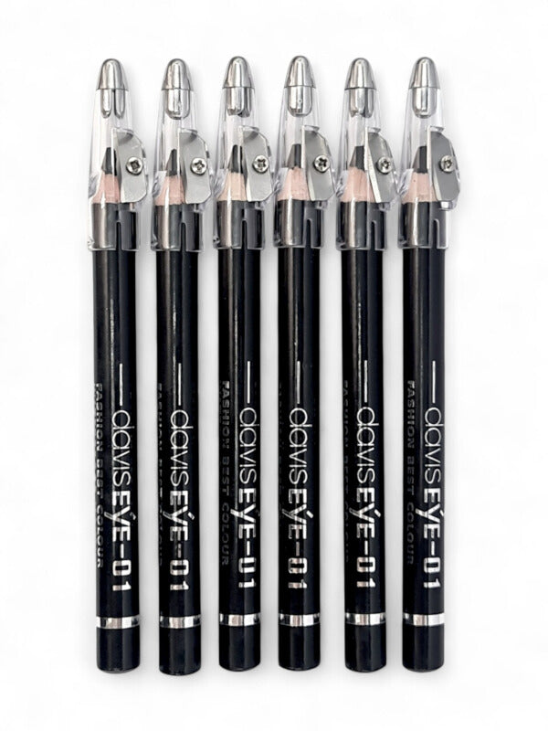 Davis Eye - Waterproof Makeup Pencil, Black, 6-Piece - Image 2