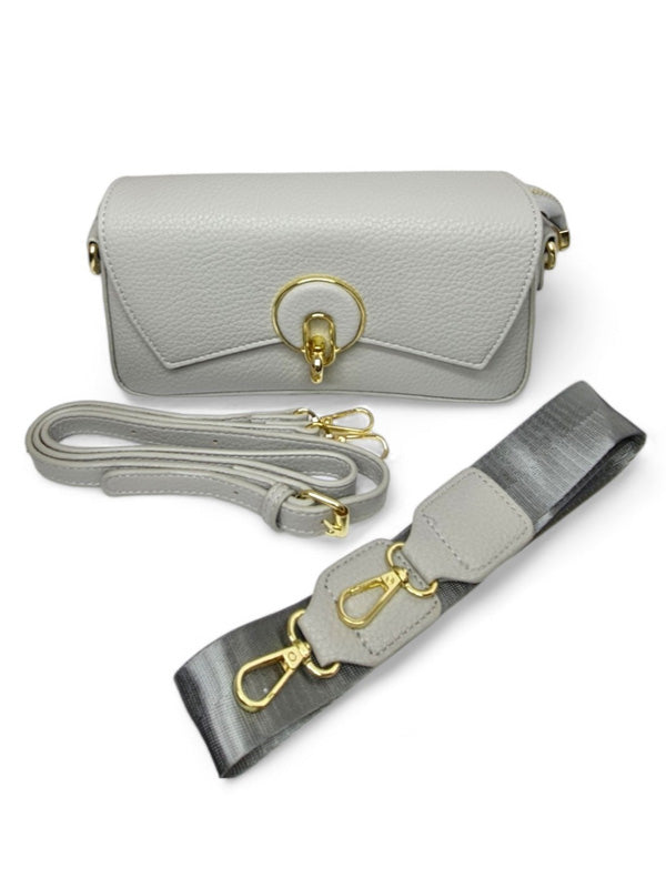 Ladies Bag - Grey, Straps Included, ±13×24 cm - Image 2