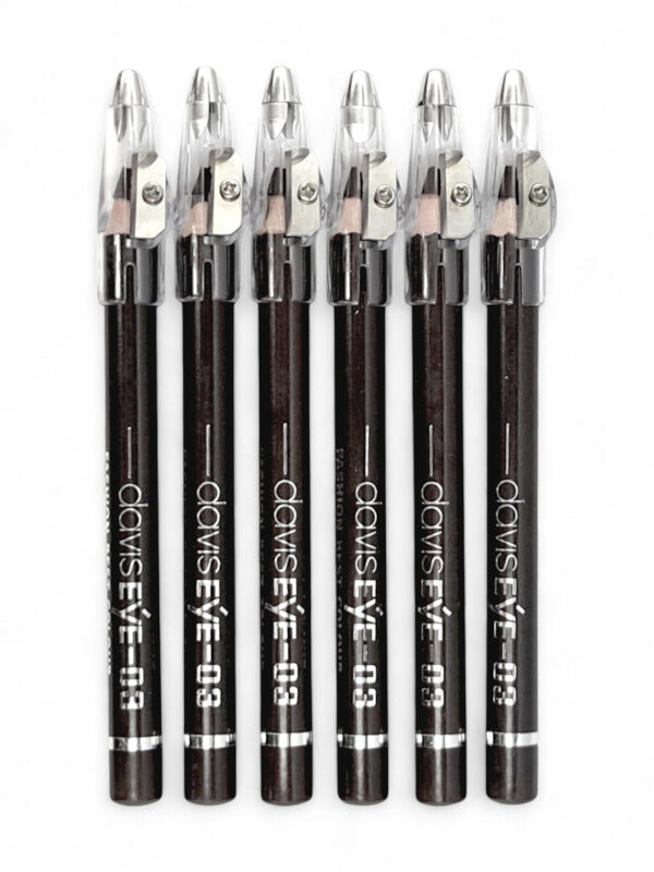 Davis Eye - Waterproof Makeup Pencil, Brown, 6-Piece - Image 2