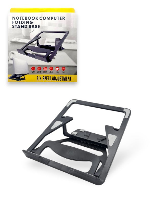 Notebook Computer Folding Stand Base - Black - Image 2