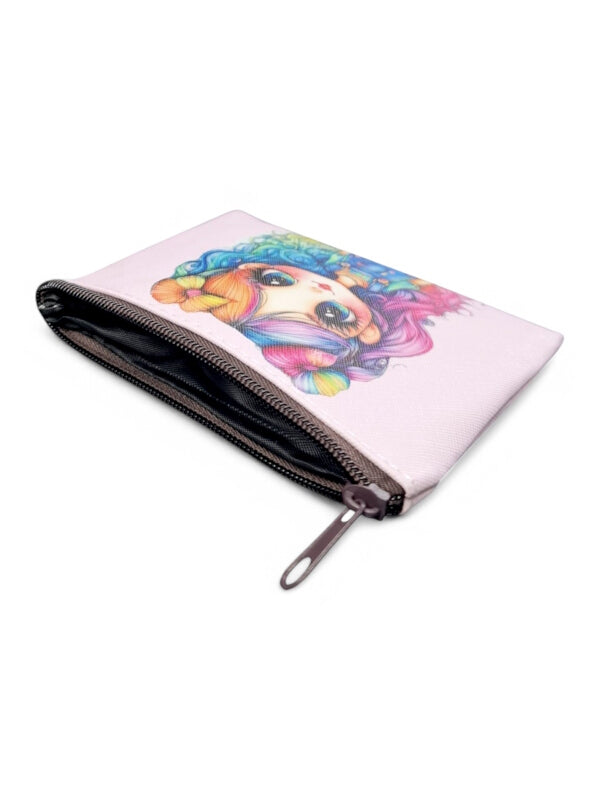 Cosmetic BAG - SMALL - PINK - GIRL - ±10×14×1 Cm - Image 2