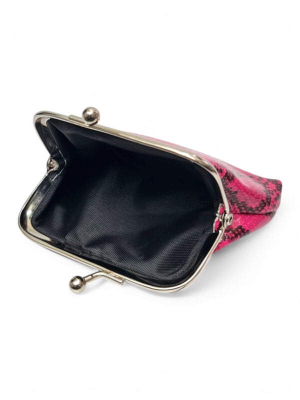 PURSE - PINK - SNAKE SKIN - ±7.5×9.5×2 Cm - Image 2