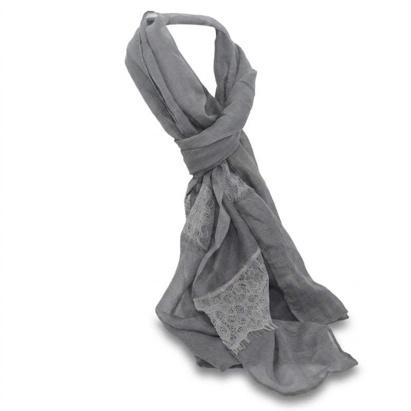 Scarf - Grey, ±190×60 cm - Image 2