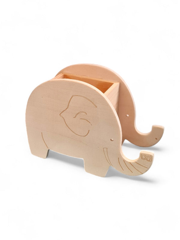 Wooden Craft Elephant Holder ±14×6×9 cm - Image 2