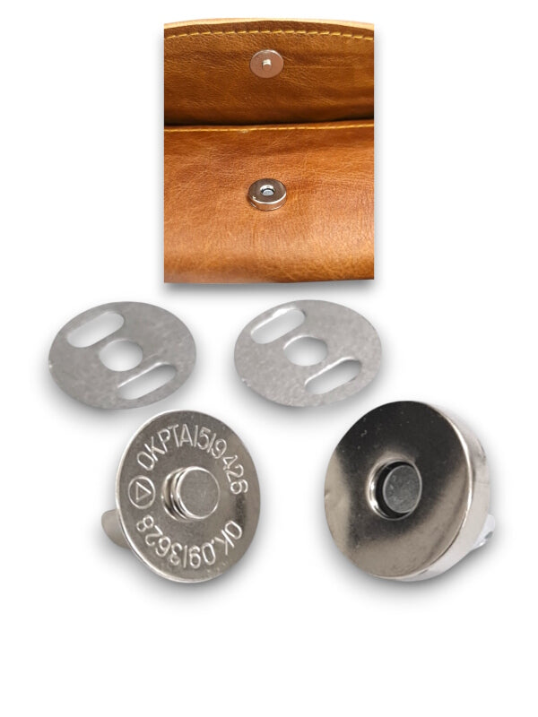 Metal Magnetic Clasp - 18 mm ( Material: Iron ), ±100 Sets - Image 2