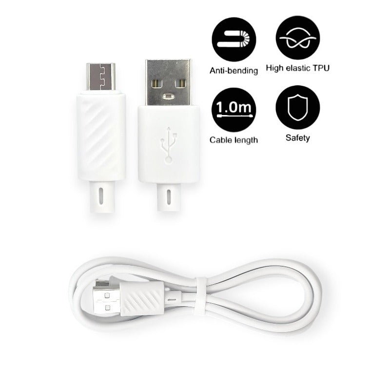 Hoco X88 - Micro Cable, Fast-Charging, 2.4a, 1 m Cable, White - Image 2