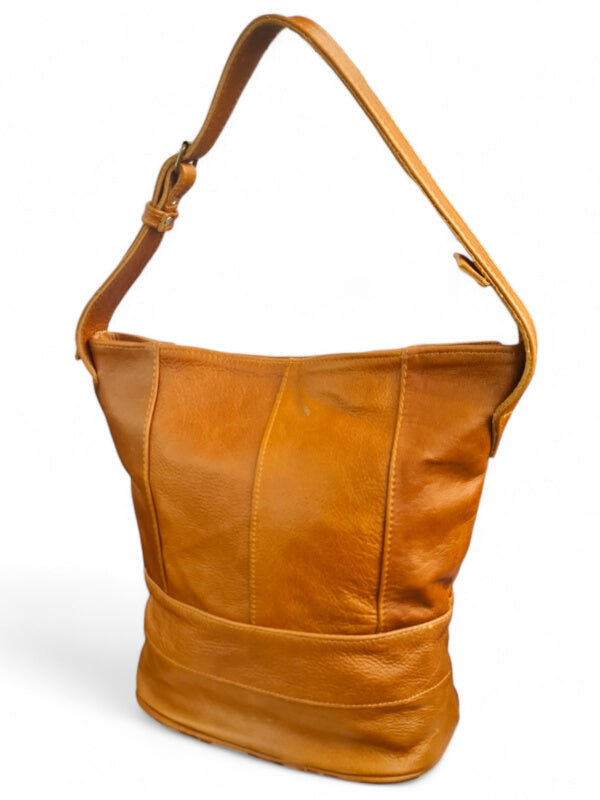 Leather SLING BAG - TAN - ±33×28×16 Cm - Image 2