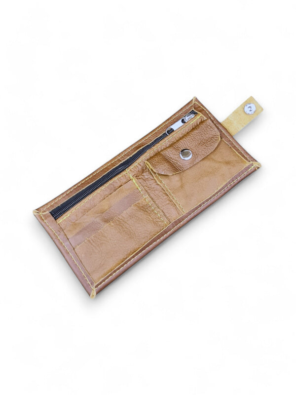 Leather GENTS Wallet - TAN - ±10×21 Cm - Image 2