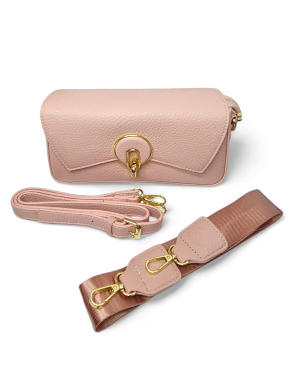 Ladies Bag - Pink, Straps Included, ±13×24 cm - Image 2