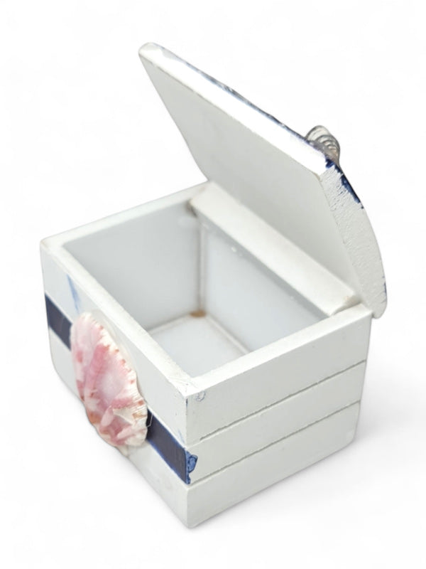 Nautical Treasure Box - White And Blue ±7.5×5.5×5.5 cm - Image 2