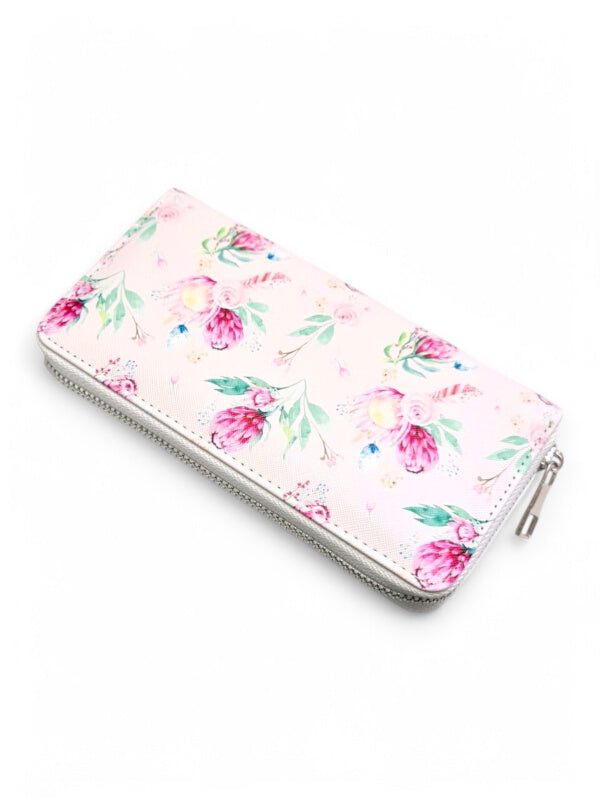 Protea Wallet - CAN HOLD CASH AND CARDS - LIGHT PINK - ±10×19.5×2.5 Cm - Image 2