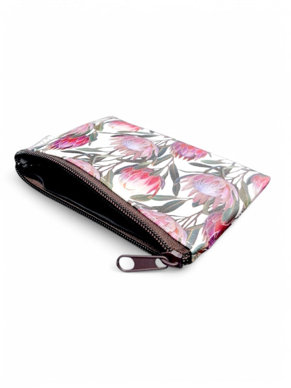 Protea Cosmetic Bag - Small, White, ±10×14×1 cm - Image 2