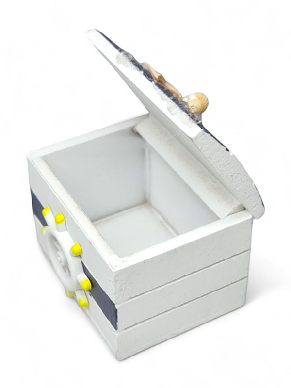 Nautical Treasure Box - White And Blue ±7.5×5.5×5.5 cm - Image 2