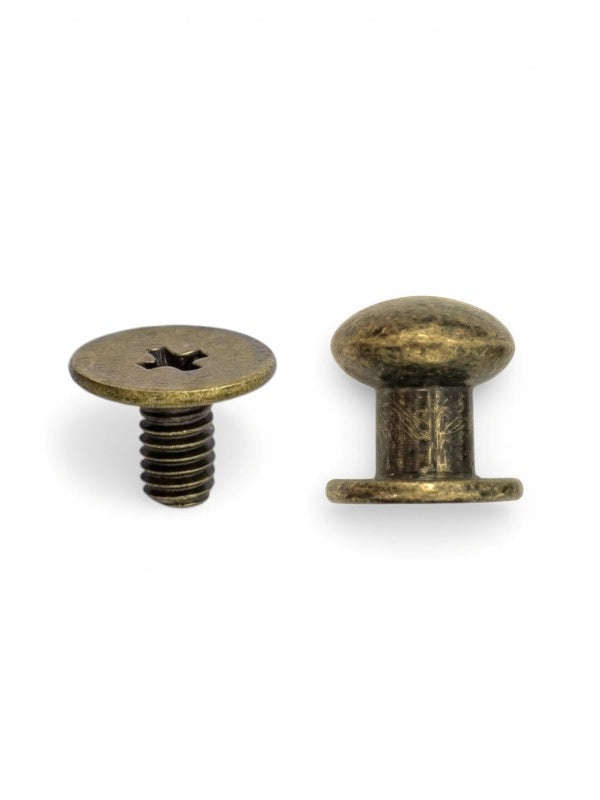 Binding Post - Antique Brass - 8 mm - - ±30sets - Image 2