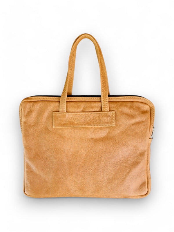 Leather Laptop BAG - TAN - 30±×37×6 Cm - Image 2