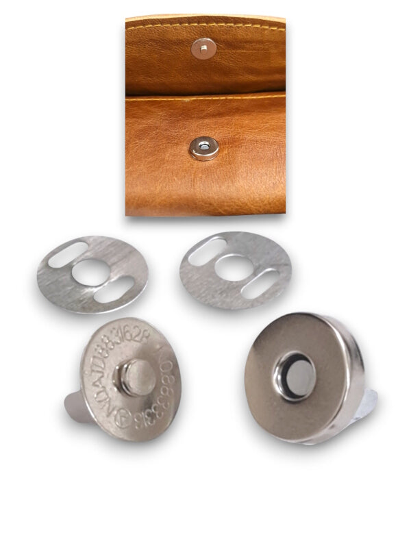 Metal Magnetic Clasp - 14 mm ( Material: Iron ), ±200 Sets - Image 2