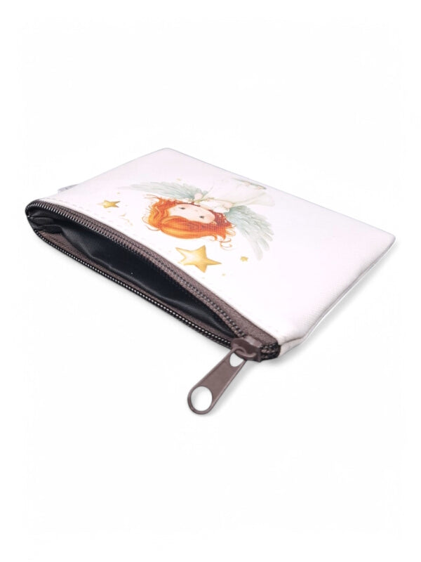 Cosmetic BAG - SMALL - WHITE - ANGEL - ±10×14×1 Cm - Image 2