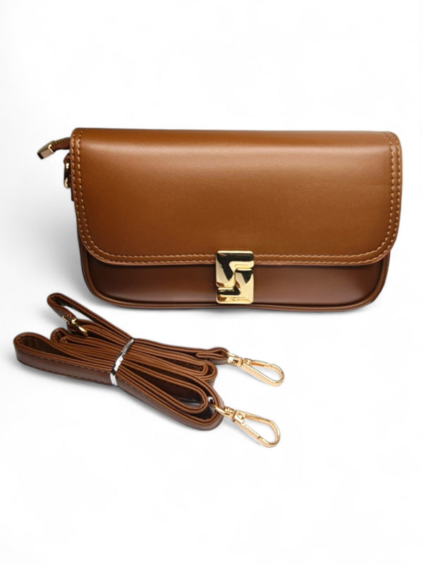 Ladies Bag - Brown, Strap Included, ±14×24 cm - Image 2
