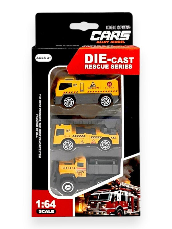 Die Cast Rescue Series - Ratio 1:64 Length Range ±70 mm, Orange - Image 2
