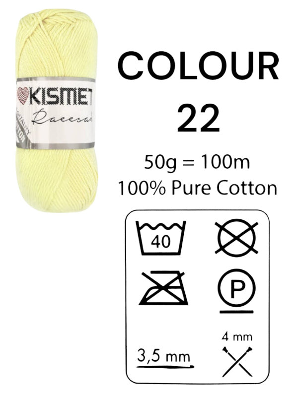 Kismet Raeesah - 100% Pure Cotton, 50 g/100 m, Colour 22 - Image 2