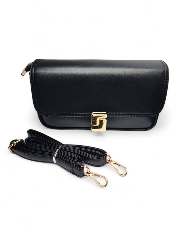 Ladies Bag - Black, Strap Included, ±14×24 cm - Image 2