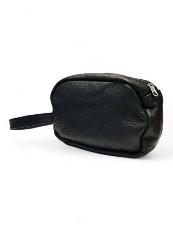 Leather Pencil BAG - RED BROWN - ±12×16 Cm - Image 2