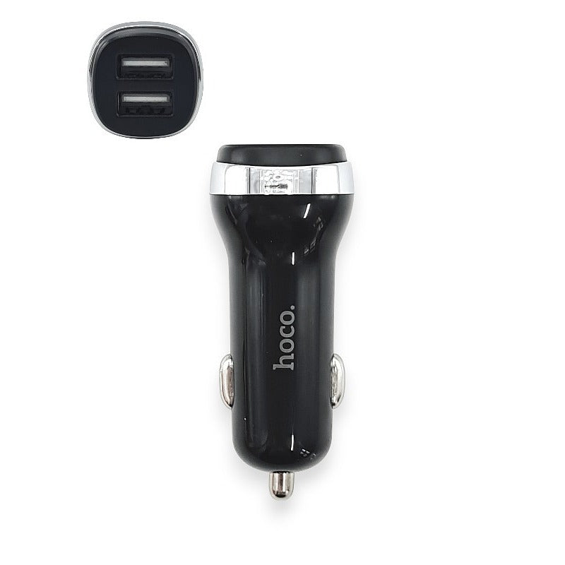 Hoco Z40 - 2 Port Car Charger USB, 2.4a, Black - Image 2