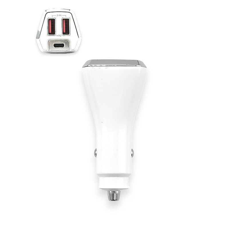 Yesplus Ys - 1214 - PD And Dual USB Ports, Fast Charger, White - Image 2