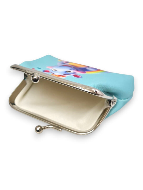 PURSE - BLUE - BABY HIPPO - ±7.5×9.5×2 Cm - Image 2