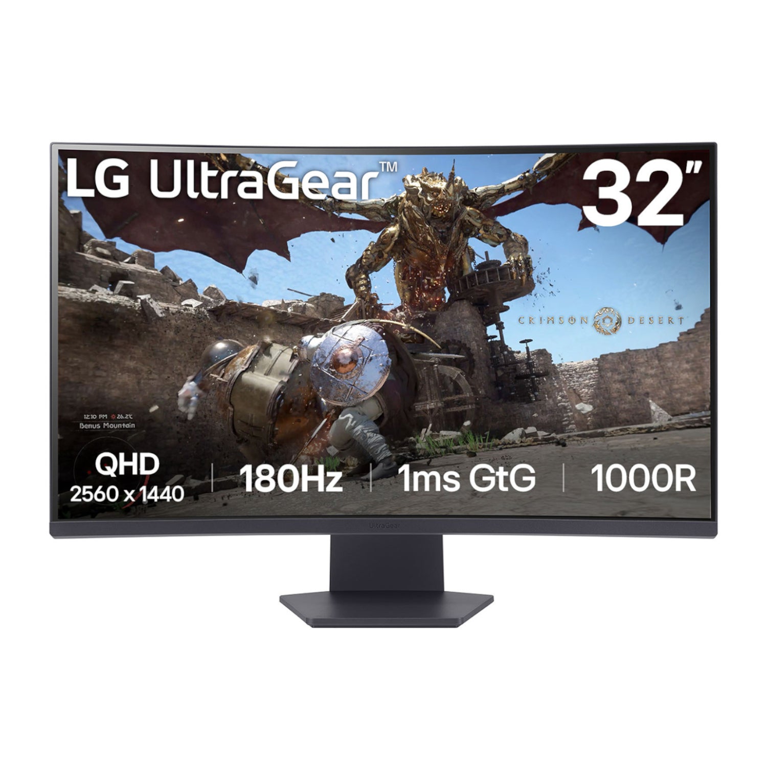 LG UltraGear 32" QHD VA Curved Gaming 18Hz 1ms