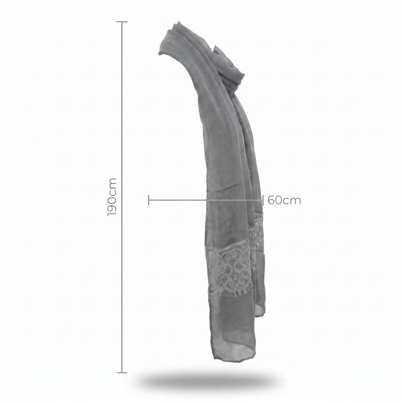 Scarf - Grey, ±190×60 cm - Image 3