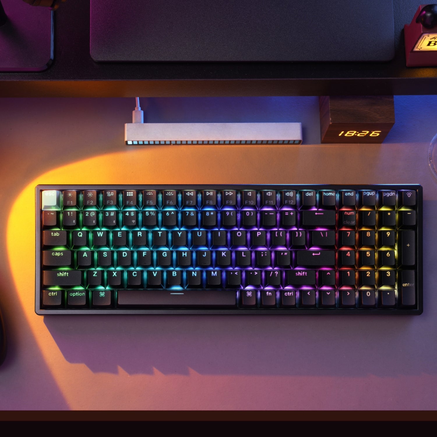 Keychron K4 HE 96% Magnetic Switch Hot-Swap RGB Wireless Keyboard – Black - alternate product view 10