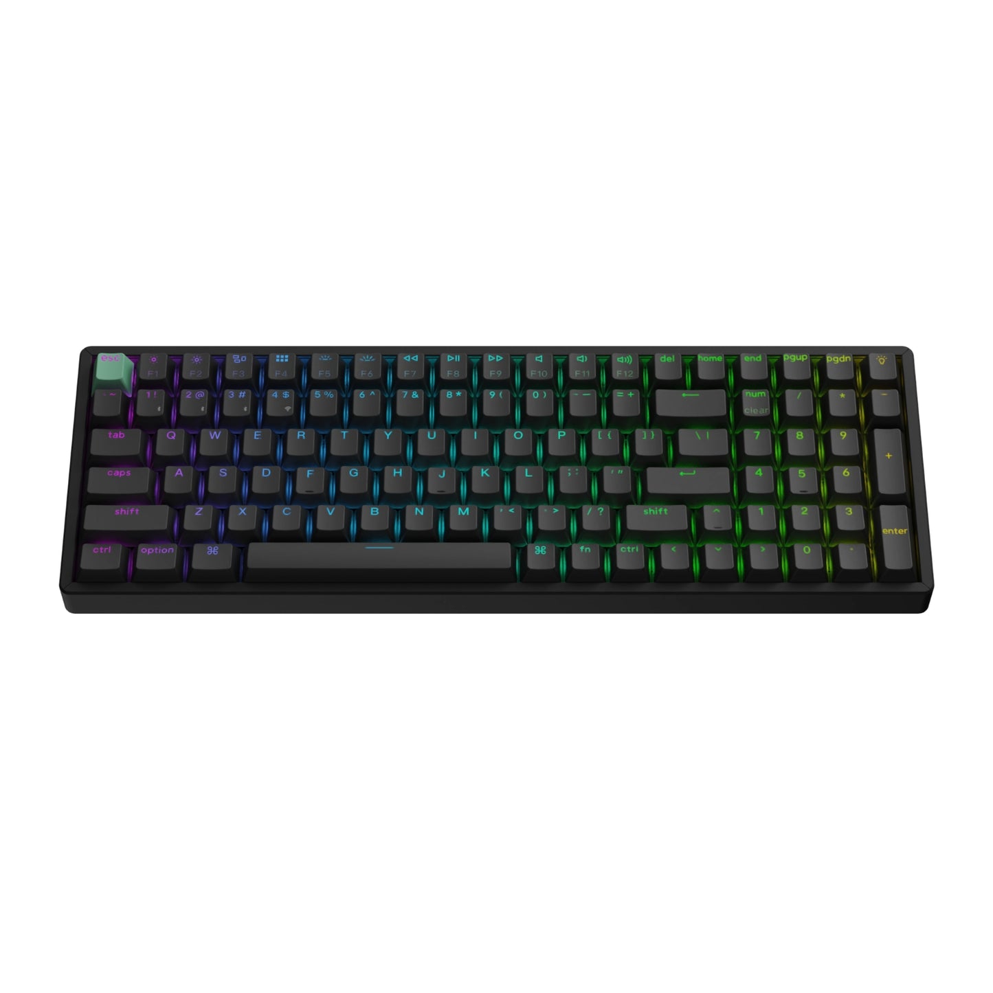 Keychron K4 HE 96% Magnetic Switch Hot-Swap RGB Wireless Keyboard – Black - alternate product view 3