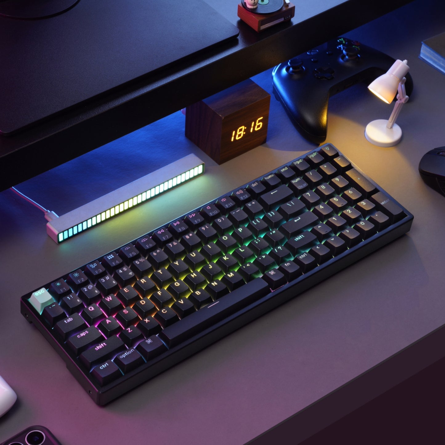 Keychron K4 HE 96% Magnetic Switch Hot-Swap RGB Wireless Keyboard – Black - alternate product view 8